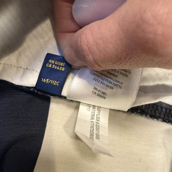 Polo Ralph Lauren Corduroy Pants Men 44x30 Navy Stretch Classic Fit Straight Leg - Picture 6 of 9